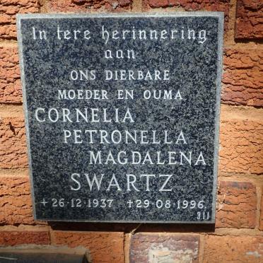 SWARTZ Cornelia Petronella Magdalena 1937-1996