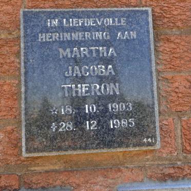 THERON Martha Jacoba 1903-1985