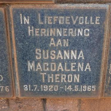 THERON Susanna Magdalena 1920-1965