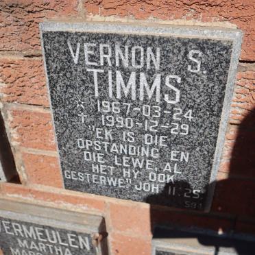 TIMMS Vernon S. 1967-1990