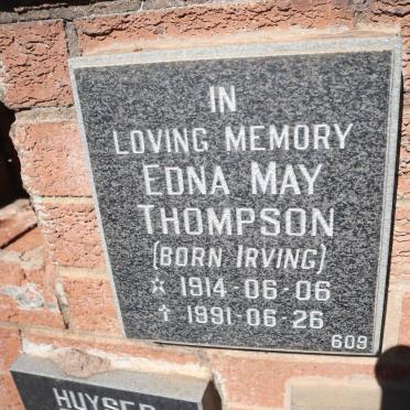 THOMPSON Edna May nee IRVING 1914-1991