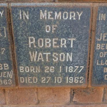 WATSON Robert 1877-1962