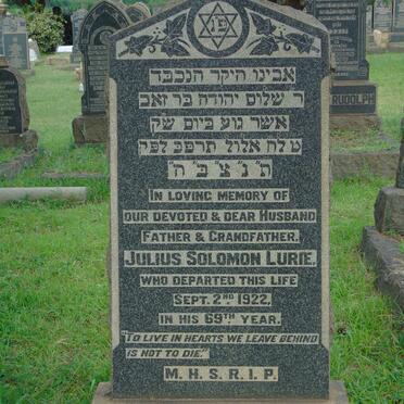 LURIE Julius Solomon -1922