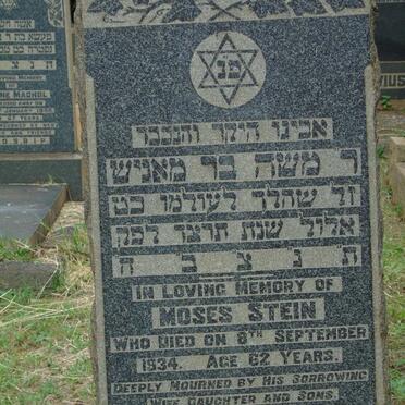 STEIN Moses -1934