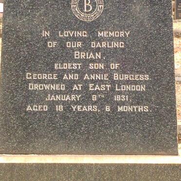 BURGESS Brian -1931