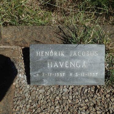 HAVENGA Hendrik Jacobus 1957-1957