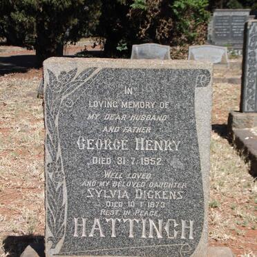 HATTINGH George Henry -1952 :: DICKENS Sylvia -1973