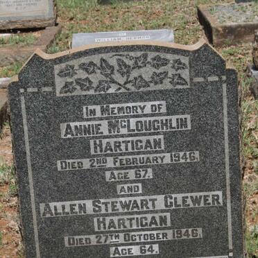 HARTIGAN Allen Stewart Clewer -1946 & Annie MCLOUGHLIN -1946
