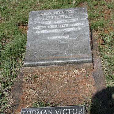 HARRINGTON Victor Thomas 1884-1946 :: HARRINGTON Thomas Victor 1927-1978