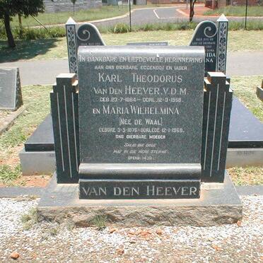 HEEVER Karl Theodorus, van den 1864-1958 &amp; Maria Wilhelmina DE WAAL 1876-1968