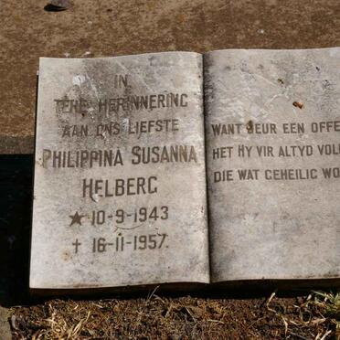 HELBERG Philipina Susanna 1943-1957