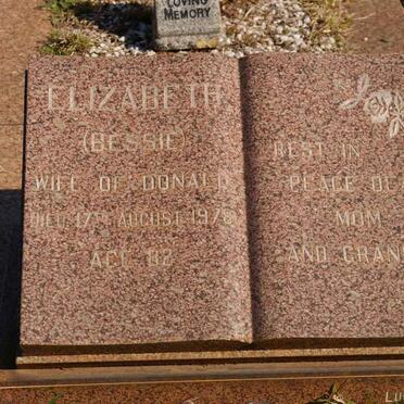 IRVINE Donald -1937 &amp; Elizabeth -1978