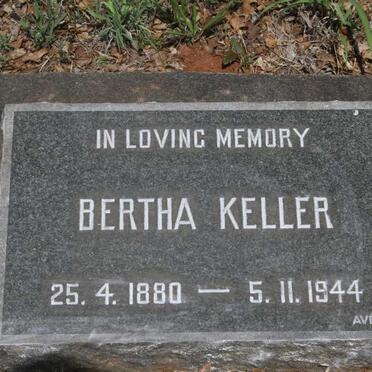 KELLER Bertha 1880-1944
