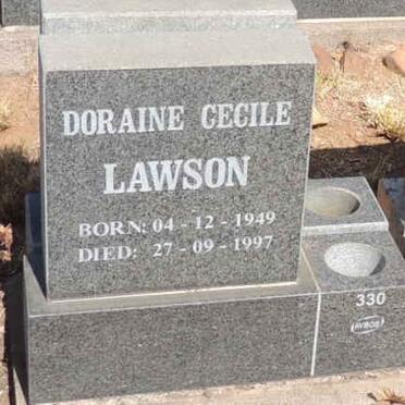 LAWSON Doraine Cecile 1949-1997