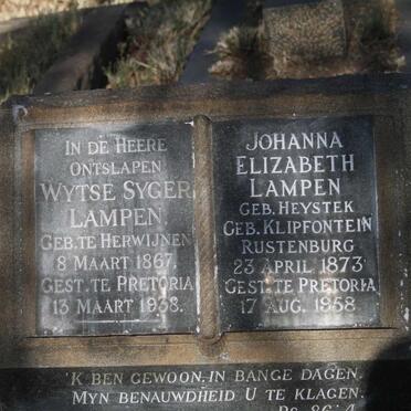 LAMPEN Wytse Syger 1867-1938 & Johanna Elizabeth HEYSTEK 1873-1958