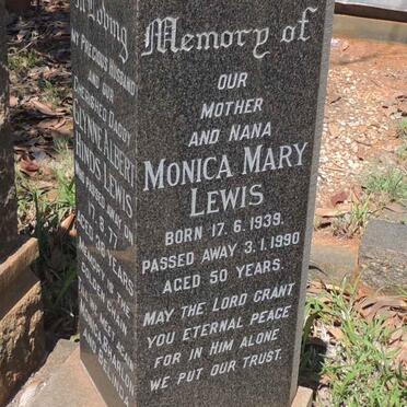 LEWIS Glynne Albert Hinds 1938-1977 & Monica Mary 1939-1990 _2