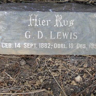 LEWIS G.D. 1882-1950