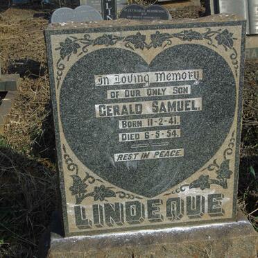 LINDEQUE Gerald Samuel 1941-1954