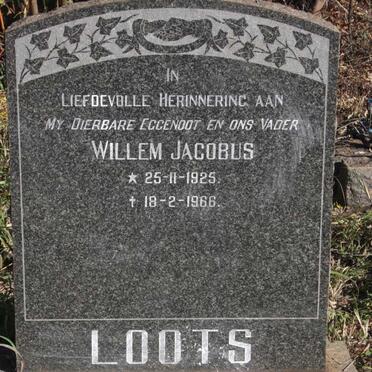 LOOTS Willem Jacobus 1925-1966
