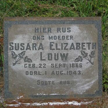 LOUW Susara Elizabeth 1866-1943