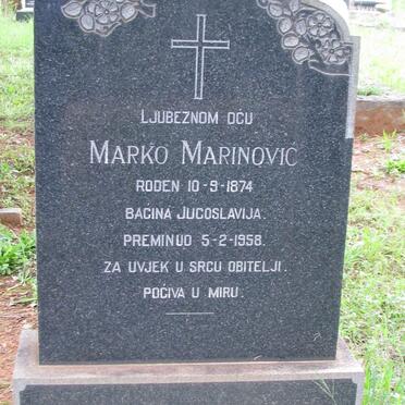 MARINOVIC Marko 1874-1958