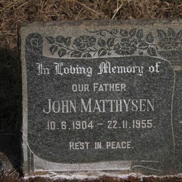 MATTHYSEN John 1904-1955