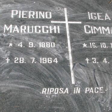 MARUCCHI Maria 1887-1971 :: MARUCCHI Pierino 1880-1964 :: CIMMA Igea 1913-2007 _2