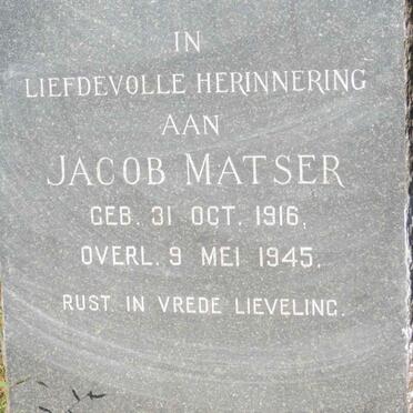 MATSER Jacob 1916-1945