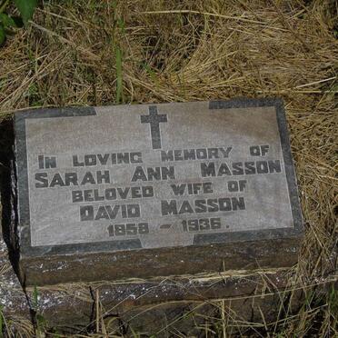 MASSON Sarah Ann 1858-1936