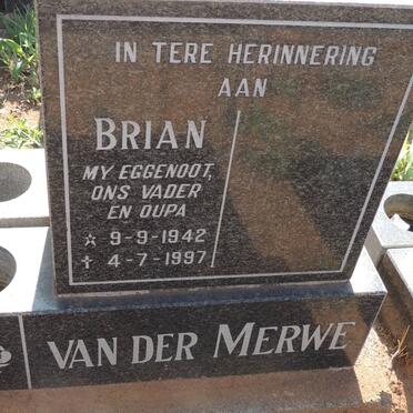 MERWE Brian, van der 1942-1997
