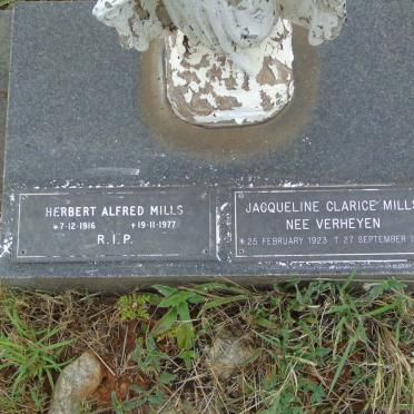 MILLS Herbert Alfred 1916-1977 & Jacqueline Clarice VERHEYEN 1923-1987