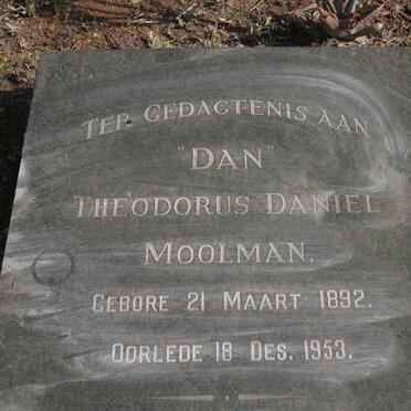 MOOLMAN Theodorus Daniel 1892-1953