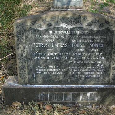 MOOLMAN Petrus Lafras 1882-1964 & Louisa Sophia PRINGLE 1882-1951