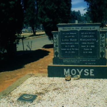 MOYSE Louis Henry 1876-1954 &amp; Carolina Margaretha WILKEN 1886-1968