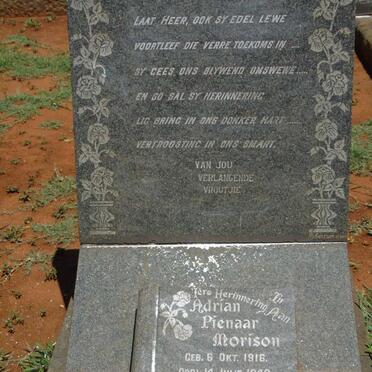 MORISON Adrian Pienaar 1916-1949