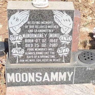 MOONSAMMY Manormaney 1942-2007