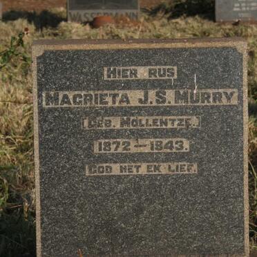 MURRY Magrieta J.S. nee MOLLENTZE 1872-1943