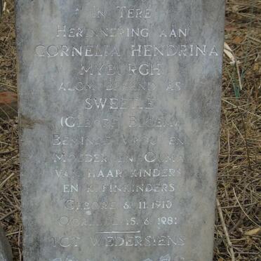 MYBURGH Cornelia Hendrina nee BLOEM 1910-1981