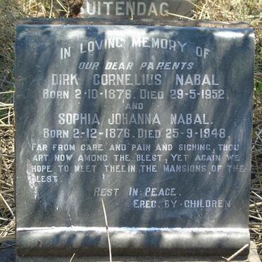NABAL Dirk Cornelius 1876-1952 & Sophia Johanna 1876-1948