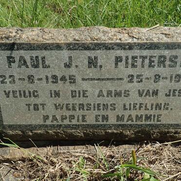 PIETERSE Paul J.N. 1945-1946