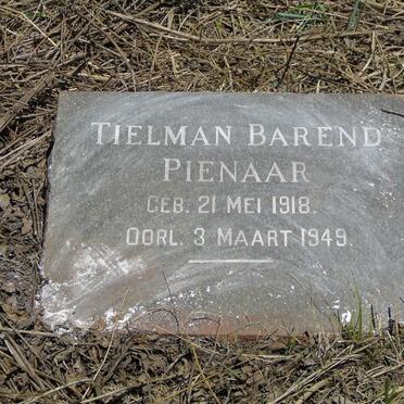 PIENAAR Tielman Barend 1918-1949
