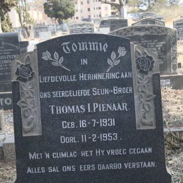 PIENAAR Thomas I. 1931-1953