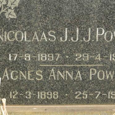 POWELL Nicolaas J.J.J. 1897-1955 & Agnes Anna 1898-1982