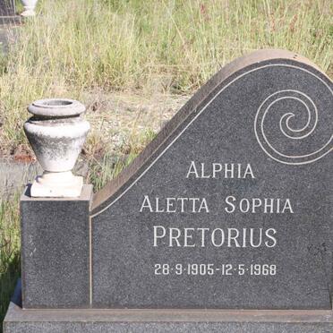 PRETORIUS Aletta Sophia 1905-1968
