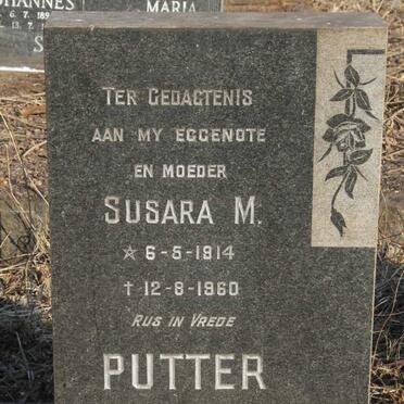 PUTTER Susara M. 1914-1960