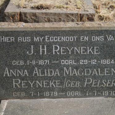 REYNEKE J.H. 1871-1964 & Anna Alida Magdalena PELSER 1879-1970