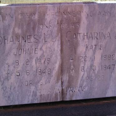RENSBURG Johannes L.J., Janse van 1879-1948 & Catharina J. 1892-1947 :: RENSBURG Theo, Janse van 1922-1980_2