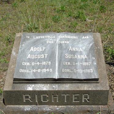 RICHTER Adolf August 1879-1949 & Anna Susanna 1887-1963