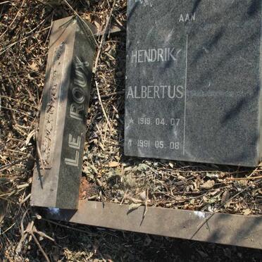 ROUX Hendrik Albertus, le 1919-1991