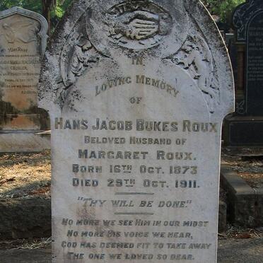 ROUX Hans Jacob Bukes 1873-1911